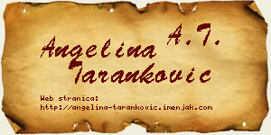 Angelina Taranković vizit kartica